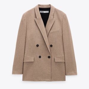 Zara Oversized Wool Blend Blazer size Small